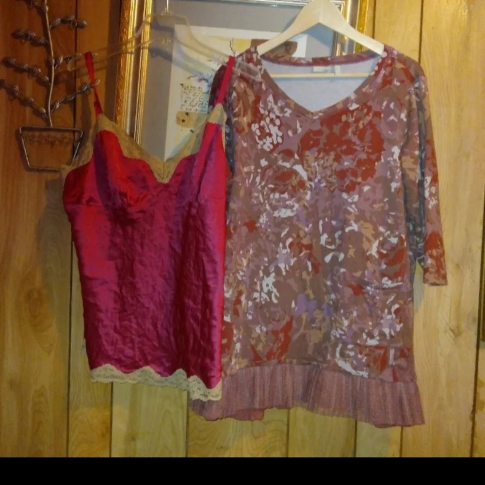 Logo Lori Goldstein lounge top#free cami - Picture 1 of 3